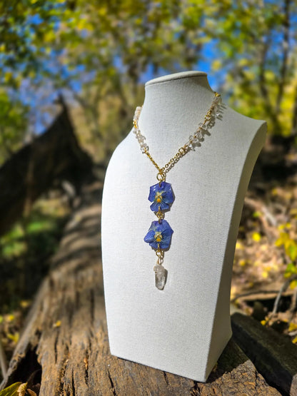 Violet Dew Necklace - quartz