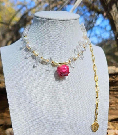 Eternal Bloom Necklace - pink