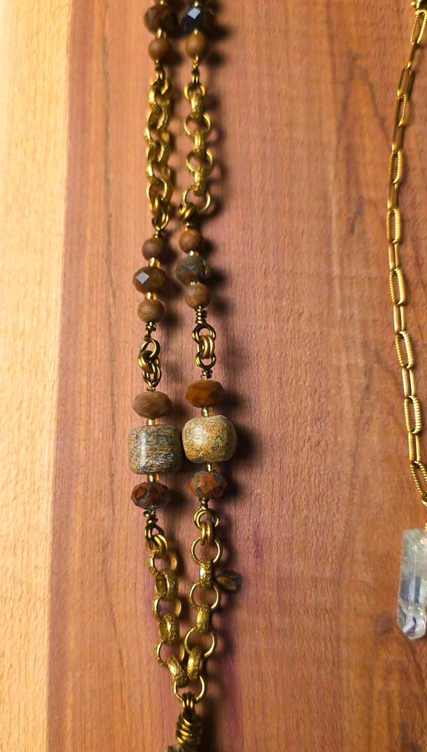 Triceratops Frill & Fossil Necklace