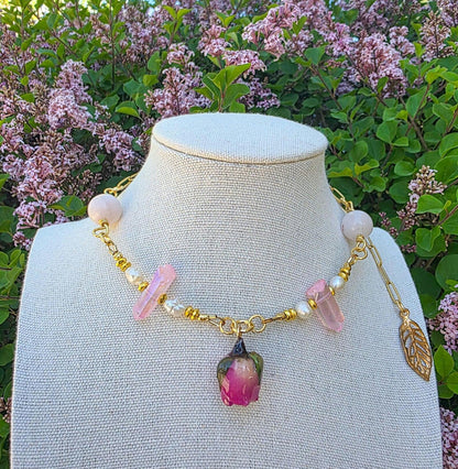 Rose Angel Necklace