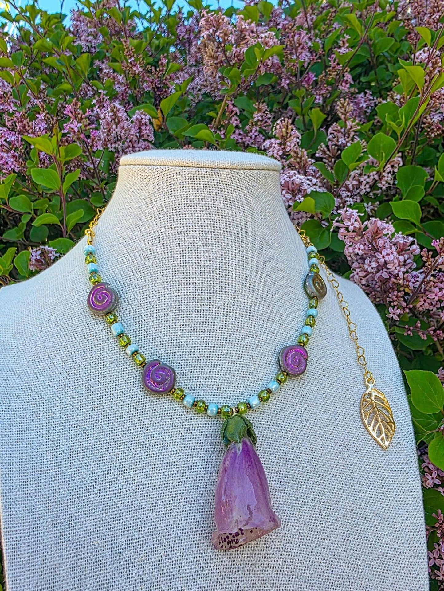 Foxglove necklace