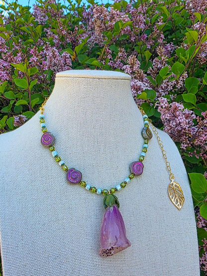 Foxglove necklace