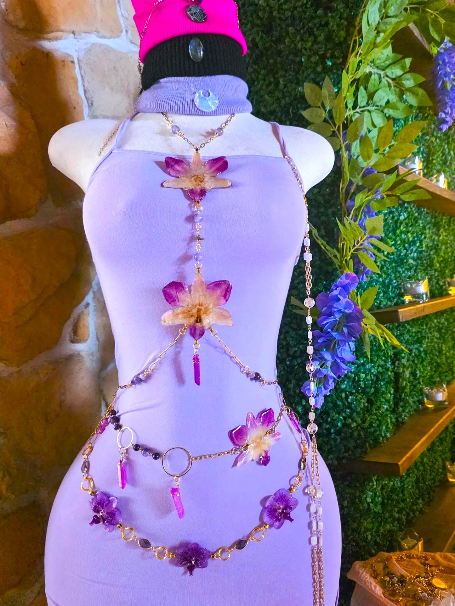 Orchid Body Chain