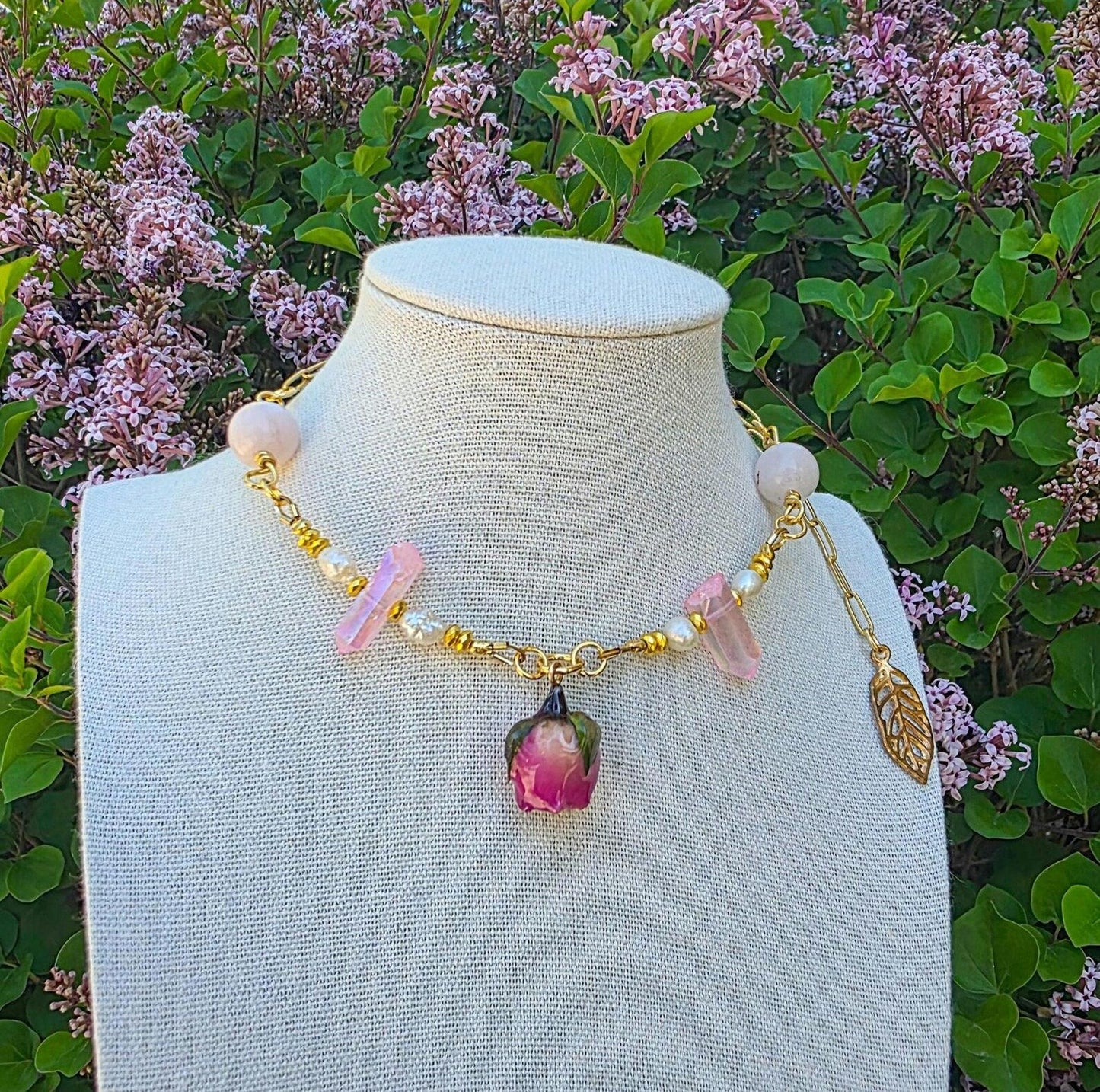 Rose Angel Necklace