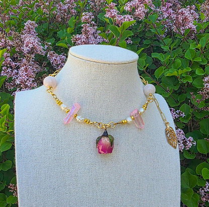 Rose Angel Necklace