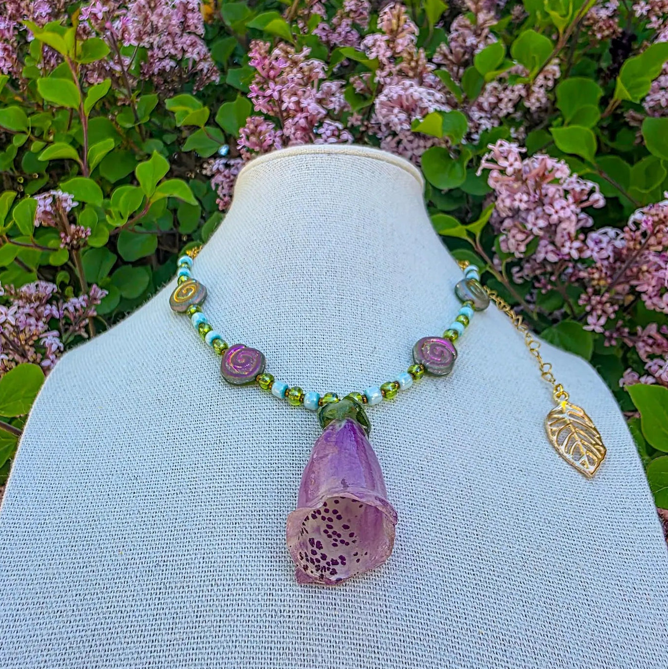 Foxglove necklace