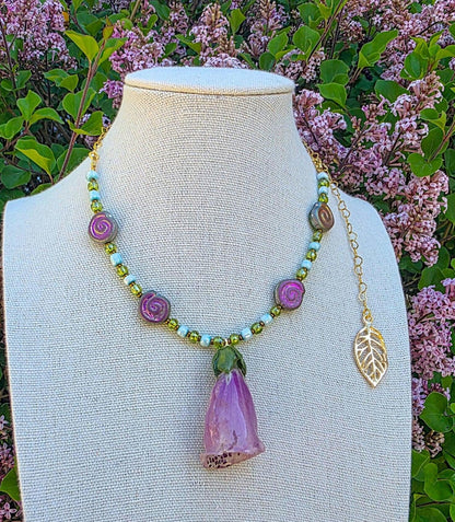 Foxglove necklace