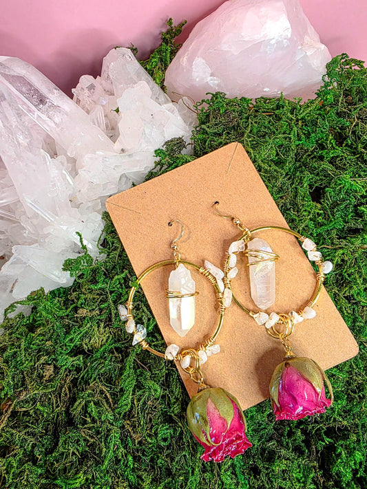 Crystal Bloom Halo hoops