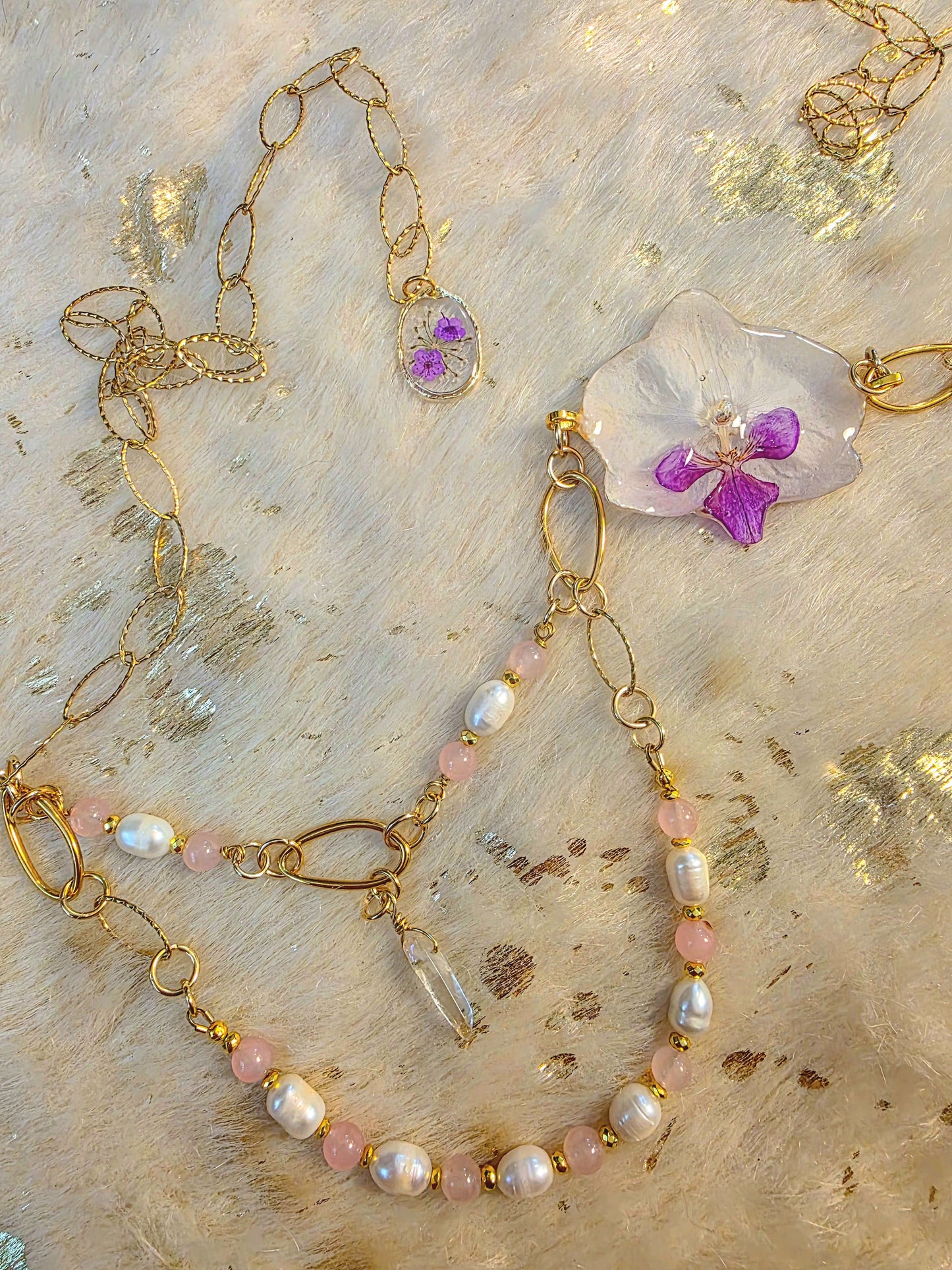 Orchid & Pearl belt