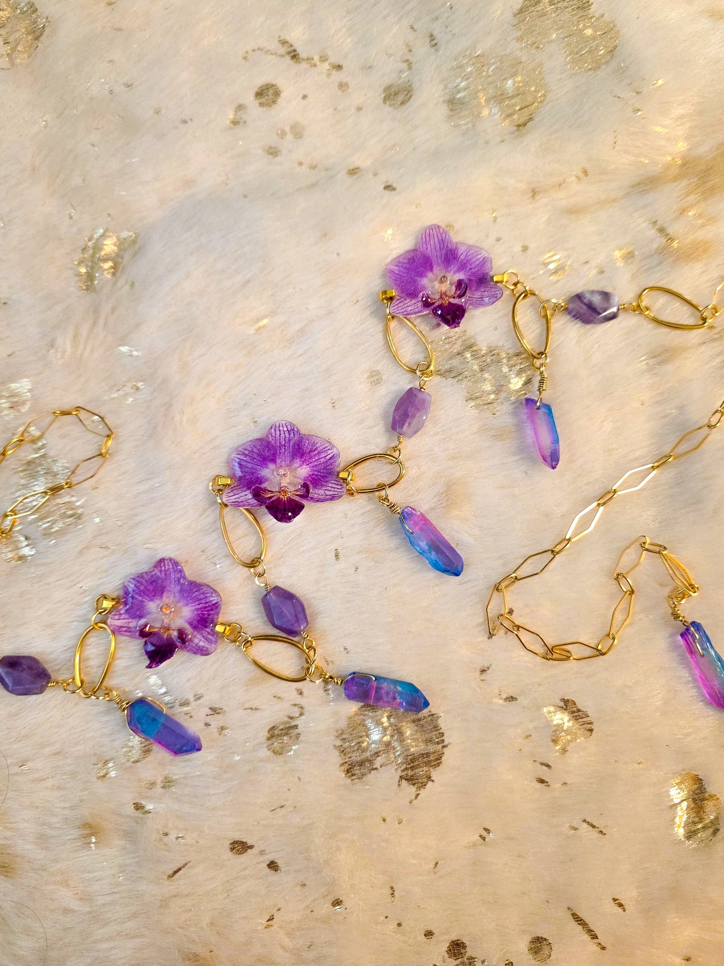 Twilight Orchid belt