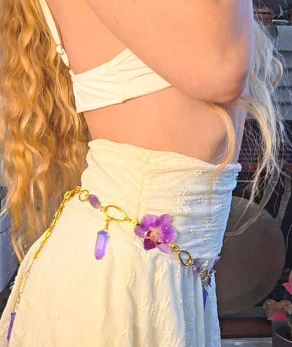 Twilight Orchid belt