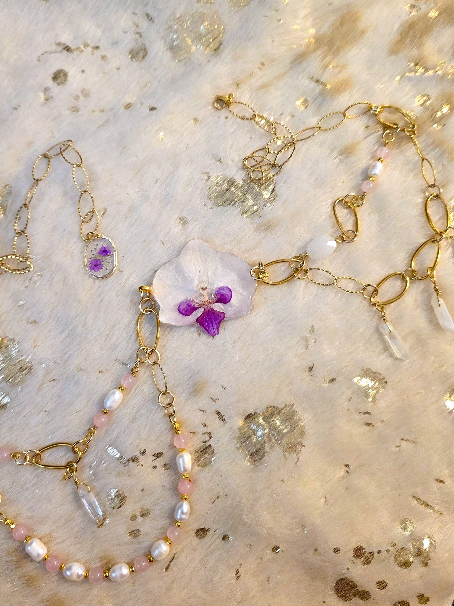 Orchid & Pearl belt