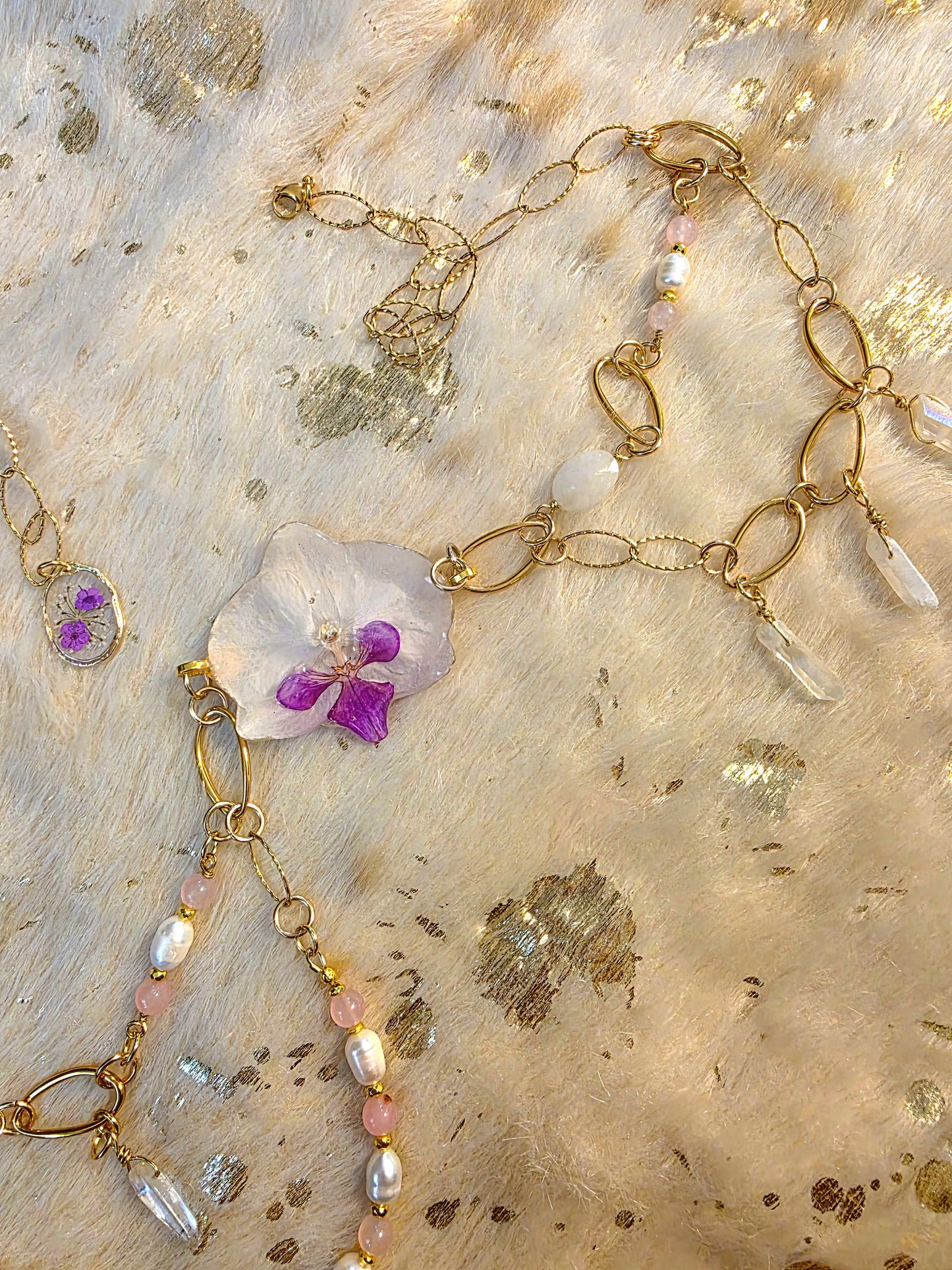 Orchid & Pearl belt