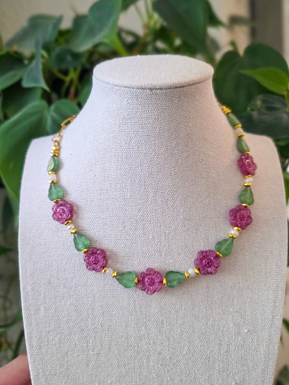 Pink Garden choker