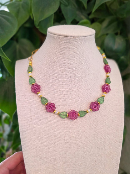 Pink Garden choker